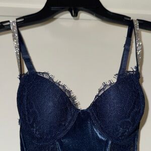 Victoria's Secret Navy Lace Bustier